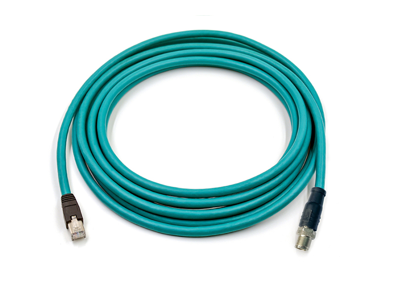 M12 X CODE PLUG WATERPROOF CABLE INDUSTRIAL ETHERNET PROFINET