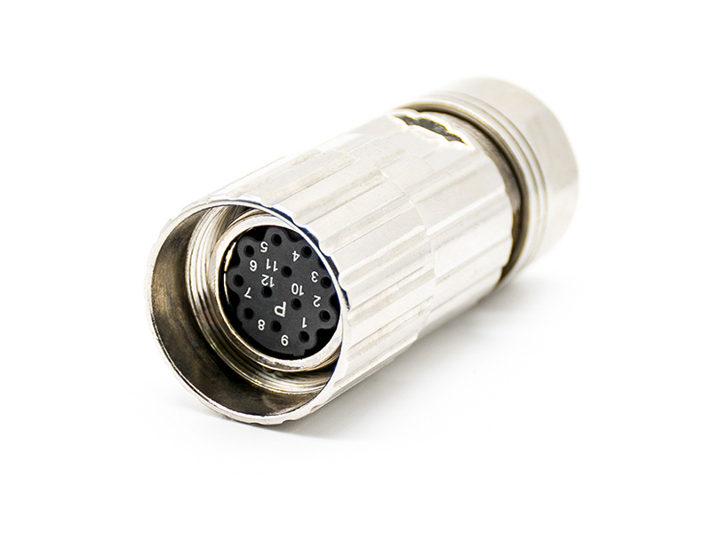 M23 SOCKET 12PIN POWER CONNECTOR STANDARD SERVO CABLE ASSEMBLING CONNECTOR